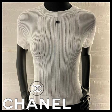 baby blue chanel crewneck|Chanel ready to wear.